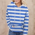 thumbnail image 2 of Hoodies Sweatshirt for Women Long Sleeve Hoodie Women's Hoodies Pullover Graphic Hoodies for Women Blue Hooded Sweatshirt Fall Outfits Women Women Clothes, 2 of 5