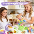 thumbnail image 2 of HiberyHom Flower Craft Kit, 273 Pcs DIY Bouquet Making Toys for Kids 2-6, Arts and Crafts for Girls 8-12, Educational Activity Preschool Birthday Gifts, 2 of 6