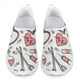 thumbnail image 1 of Zapatos de mujer Doginthehole, diseño de hospital, corazón, dentista, zapatillas planas para mujer, zapatos de enfermería ligeros sin cordones para caminar, 1 of 5