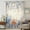 Blue Beige, variant on Blue Coastal Sheer Curtains 108" Extra Long for Living Room, Summer Beach Starfish Weeping Eucalyptus Ombre Light Filtering Privacy Drapes, Semi Sheer Window Treatment for Floor to Ceiling Window