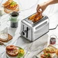 thumbnail image 5 of DT620 2-Slice Toaster, Extra Wide Slots, Retro Stainless Steel with High Lift Lever, Bagel and Muffin Function, Removal Crumb Tray, 7-Shade Settings,Arctic White, 5 of 10