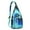 Greenish-blue, variant on Waterproof Tie Dye Hiking Backpack Sling Bag for Women – Lightweight Rainbow Crossbody Bag with Adjustable Strap, Watercolor Chest Bag for Travel, Outdoor Adventures & Everyday Use