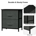 thumbnail image 4 of TKOOFN 2 Chest Drawers Dresser, Wood Top Organizer Unit Fabric Drresser for Bedroom, Closets, Dorm Room, Living Room, 4 of 8
