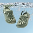 thumbnail image 6 of GPOECD Boys Clogs Kids Sandal Style Summer Garden Indoor Outdoor for Boys with Breathable Holes and Comfort Kids Slippers,Z01_Green,13-14.5 Years, 6 of 9