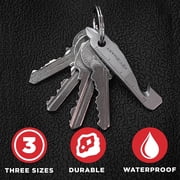 Key Smart 5039908 Stainless Steel Key Ring, Silver