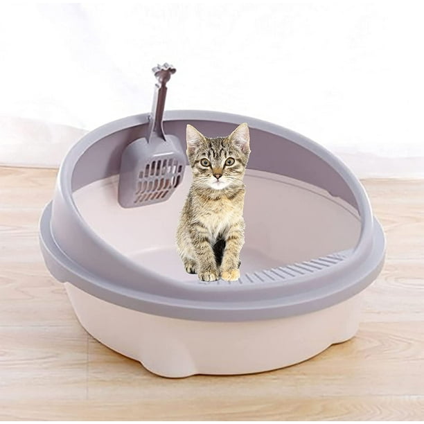 Cat Toilet Round Shape Cat Toilet Seat Removable Cat Litter Box