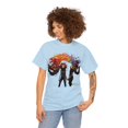 thumbnail image 3 of Unisex Heavy Cotton T-Shirt Rainbow Draw Beautiful Woman 005, 3 of 4