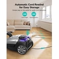 thumbnail image 4 of Canister Vacuum,1700W/45KPA Bagged Vacuum Cleaner,5L Large Capacity,Auto Cord Rewind,HEPA Filter,Low Noise,8M Cleaning Radius,Variable Power Control,Easy to Push,Hard Floor,Carpet,Car, 4 of 12