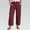 Wine, variant on Pxiakgy Linen Pants for Women Casual Pants Elastic and Comfortable Fabric Pants Sports and Leisure Beach Comfy Casual Pants Lightweight Loose Trousers Summer Beach Vacation Outfits 2025 Beige L