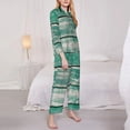 thumbnail image 3 of Sikiie Old Green Wooden Pajamas for Women Set, Womens Pajama Sets, Lounge Sets for Women, 2pjs for Women-Medium, 3 of 7