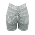 thumbnail image 6 of Jean Shorts for Women High Waisted Stretchy Slim Fit Sexy Pull On Jorts Casual Denim Shorts, 6 of 8