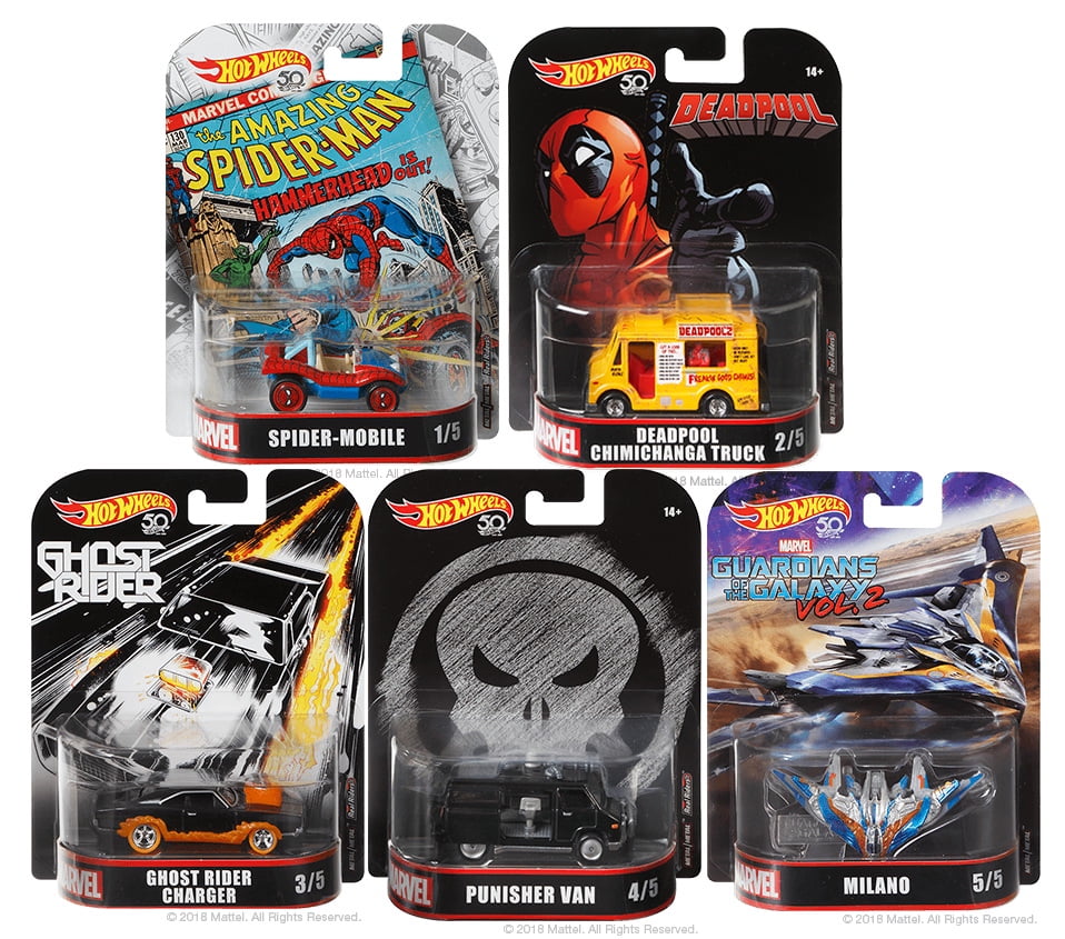 marvel hot wheels set