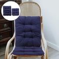 thumbnail image 2 of Maoww Rocking Chair Cushion Non Slip with Ties Thick Soft for Garden Chairs Blue, 2 of 8