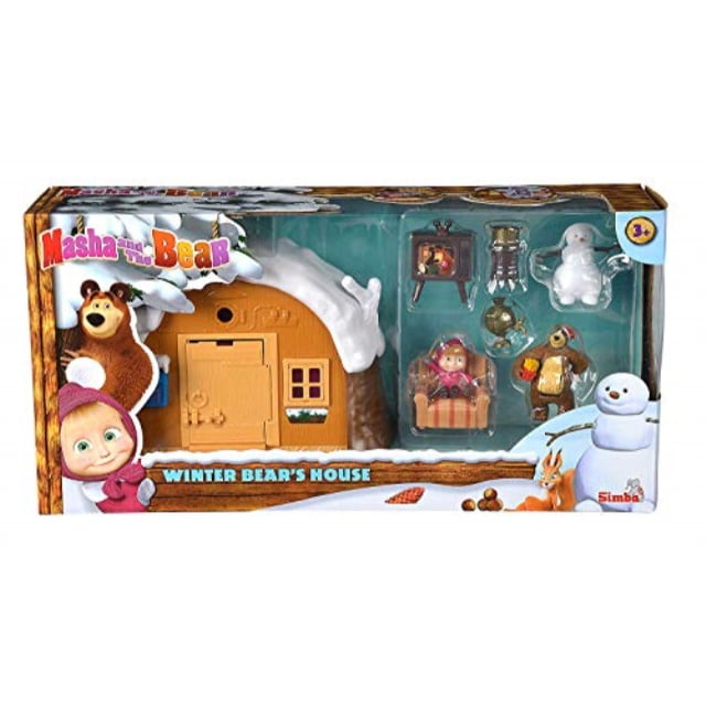 masha and the bear playset