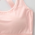 thumbnail image 3 of UQJfacai Girls Sports Training Bra Kids Athletic Cross Back Seamless Padded Bras Camis Dance Yoga Crop Tops 5-15 Years, 3 of 6