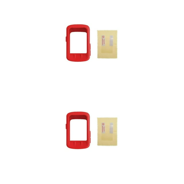 Eigraketly Estuche para computadora de bicicleta con película de alta definición, multicolor, cubierta impermeable para cronómetro, protector de pantalla Rojo 2piezas Eigraketly CBP439864