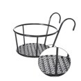 thumbnail image 4 of Injueey 1 Uds. Soporte para maceta, cesta colgante de arte del hierro, balcón, jardín, adorno para el hogar, soporte para maceta Jardín y Patio PC 1 Injueey HA1198-00B, 4 of 5