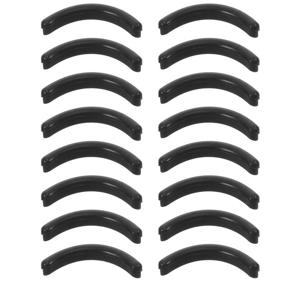 Almohadillas de repuesto de 16 piezas para rizador de pestañas Los mejores cojines de goma de repuesto lavables para delineador de pestañas pestañas manchadas de pegamento (negro)