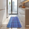 thumbnail image 4 of Blue Checkerboard Checkered Pattern Kitchen Rug Mat,Kitchen Runner Rugs Non Skid Washable,Decorative Kitchen Floor Mats for Kitchen,Sink,Laundry,17"x47.2", 4 of 7