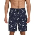thumbnail image 2 of Picia Anchor Pajama Shorts for Men, Men's Pajama Bottoms, Sleepwear,Short Pajama Pants-Medium, 2 of 9