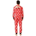 thumbnail image 7 of GYRATEDREAM Matching Christmas Pajamas for Family Cute Printed One Piece Jumpsuit Xmas Hooded Holiday Sleepwear, 7 of 7