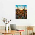thumbnail image 3 of Tucoco Home Wall Art Work Arizona Desert Cactus Picture Mountain Landscape Painting Cactus Plant Art Modern Art Work Living Room Home Decoration Hangable 12 * 16in/16 * 20 inches, 3 of 5