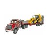 Bruder 02813 Mack Granite Flatbed Truck with JCB Loader Backhoe