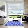 thumbnail image 7 of Ahgly Company Machine Washable Indoor Square Transitional Sky Blue Area Rugs, 3' Square, 7 of 7