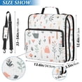 thumbnail image 2 of FORMRS Zipper Binder with Shoulder Strap 2-inch Ring 500 Sheet Capacity File Bag, Garden Pattern, 2 of 5