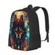 thumbnail image 1 of Disketp Mystic Wolf Dreamcatcher Mochila Minimalista de Gran Capacidad, Mochila de Viaje para Escuela, Trabajo o Uso Diario, 1 of 6