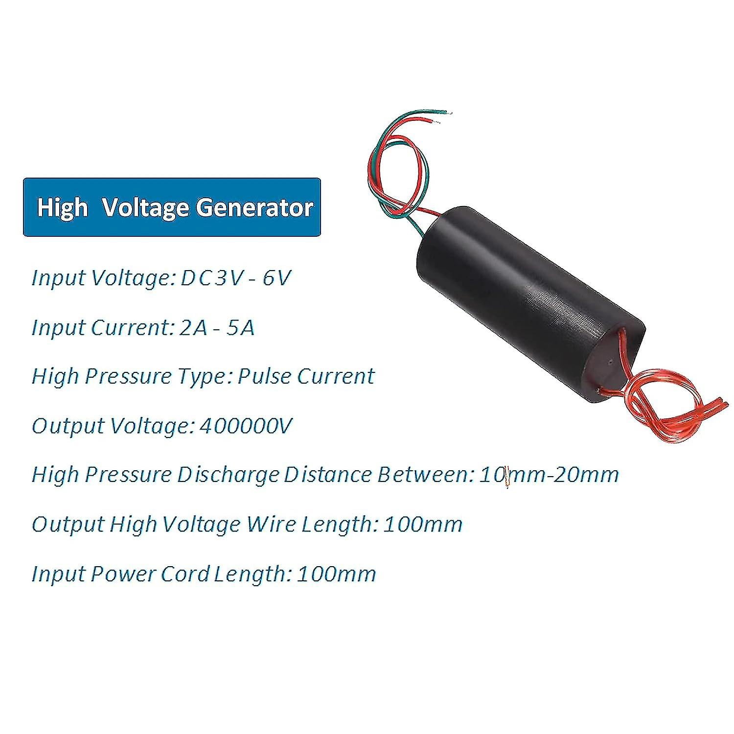 7 Uds CC 3v-6v A 400kv 400000v Módulo De Refuerzo Generador De Alto