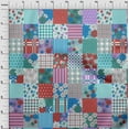 thumbnail image 4 of oneOone Cotton Flex Aqua Blue Fabric Florals Sewing Craft Projects Fabric Prints By Yard 40 Inch Wide, 4 of 6
