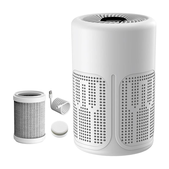 predolo Air Purifier Desktop Car High Performance Office Accessories Removes Dust Pollen