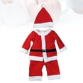 thumbnail image 5 of Ropa de Navidad para recién nacidos con gorro Ropa de escalada de algodón para bebés Pelele adorable para bebés (niño, 80 cm), 5 of 5