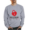 thumbnail image 2 of guisaled Funny Couples Valentines Sweatshirts for Women Men Funny Graphic Couple Matching Outfits Valentines Day s, 2 of 5