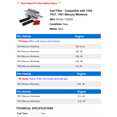 thumbnail image 2 of Fuel Filter - Compatible with 1956 - 1957, 1961 Mercury Monterey, 2 of 2