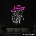 thumbnail image 2 of Glowneon Abstract Woman Neon Sign, Cowboy Woman Shape Body Led Sign, Woman Body Decor, 2 of 5