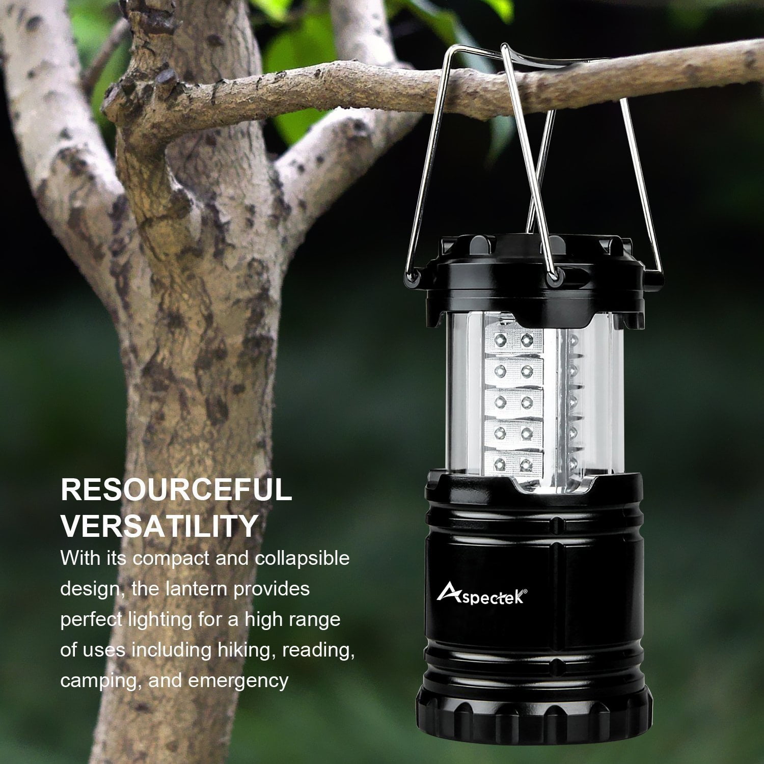30 LED Ultra Bright Camping Lantern, Portable Collapsible Lightweight