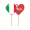 thumbnail image 1 of Italia bandera nacional país símbolo de Europa Palillos de dientes bandera etiqueta de amor selección de pastelitos, 1 of 4