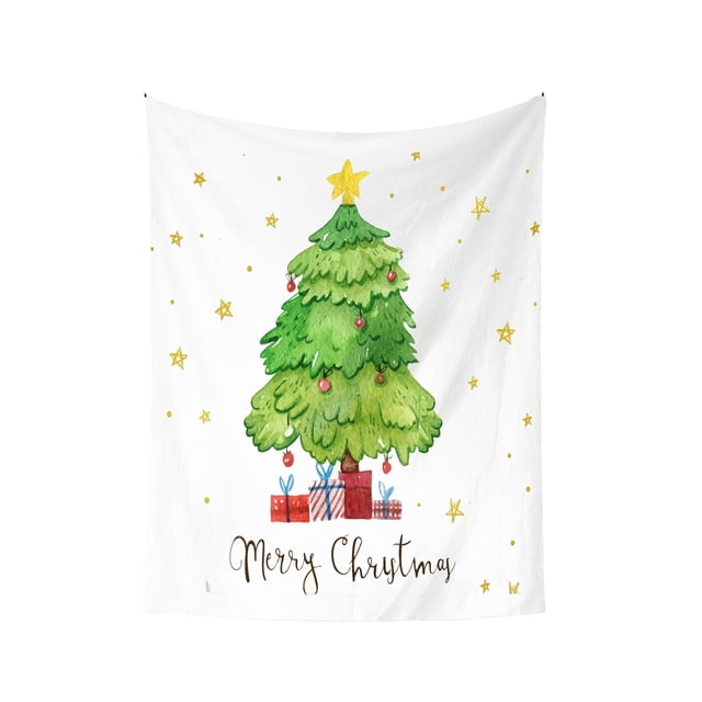 Christmas Tree Decorations Christmas Tree Background Cloth, Living Room Decoration Hanging Tapestry, Perfect for Christmas Backgrounds Living Room Decor
