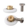 thumbnail image 3 of 4 Pcs Rouleau de Porte de Douche 25mm, Rouleau Roulant pour Porte de Douche Rouleaux Coulissants Rouleau de Remplacement, 3 of 5