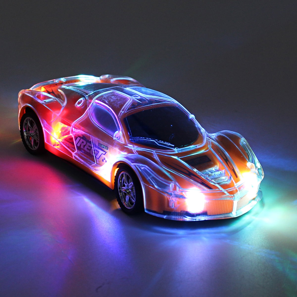 1/24 High-Speed LED Flashing Remote Control Car RC Car, Roadster Sports Automatic Light Up Car