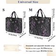 thumbnail image 2 of FORMRS Womens Corduroy Tote Bag Crossbody Shoulder Handbag with Pocket, Gothic Floral Print, 2 of 7