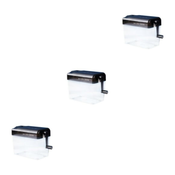 Youkk Déchiqueteuse Manuelle Haute Efficacité pour Déchiquetage Portable Déchiqueteuse Manuelle Grande Capacité Noire 3 Ensembles