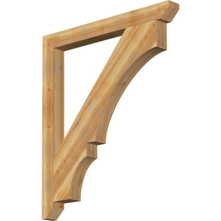 

Ekena Millwork 4 W x 42 D x 48 H Balboa Slat Rough Sawn Bracket Western Red Cedar