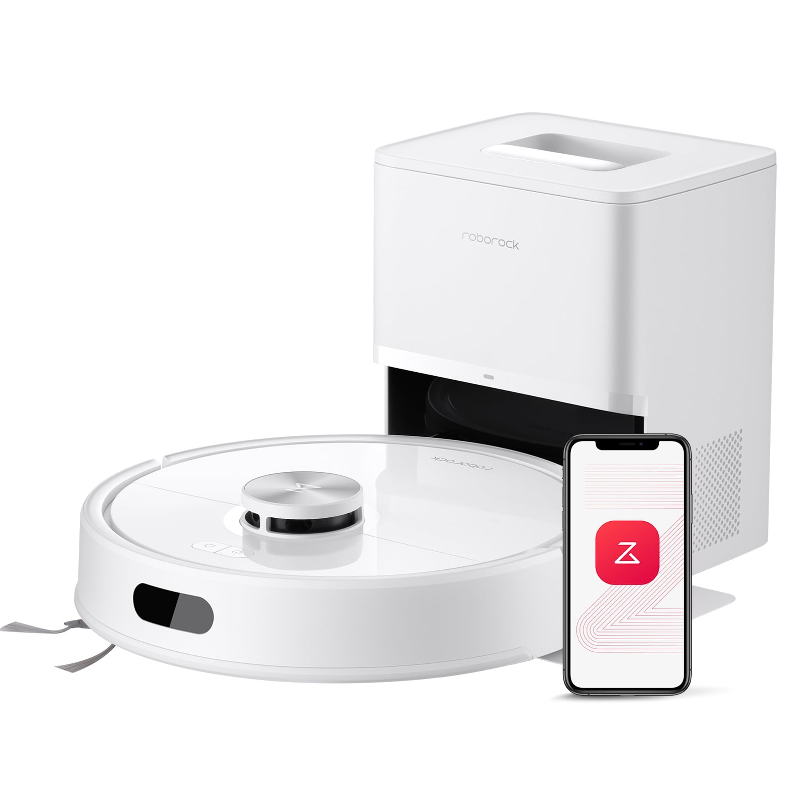 Roborock Q Series Robot Vacuum and Mop, Up to 7-9 Weeks Self-Empty, 10000Pa, Dual Anti-Tangle System for Pet Hair & Carpet, PreciSense LiDAR Navigation, Q7 M5+