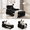 Dutch Velvet-Black, variant on Convertible Sleeper Chair, 3-in-1 Pull Out Sofa Bed with USB and USB-C, Foldable Table, Phone Holder, Adjustable Backrest, Dutch Velvet, Gray