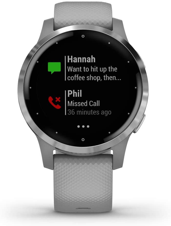 Garmin　vivoactive4s　Powder Gray/Silver Garmin 010-02172-21 Vivoactive 4S, Smaller-Sized GPS Smartwatch
