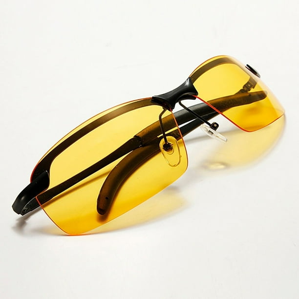 Gafas de Conducción Nikou con Visión Nocturna Polarizadas UV400 Color Negro Amarillo