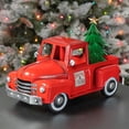 thumbnail image 5 of Metal 18.5" Long Multi-Seasonal Christmas and Harvest Pickup Truck with Metal Tree, Pumpkins, and Matching Side-Magnet Sets…, 5 of 11